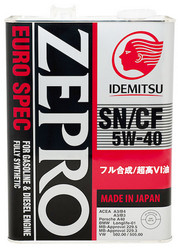    Idemitsu Zepro Euro Spec Sn/Cf 5W40 4  |  1849041